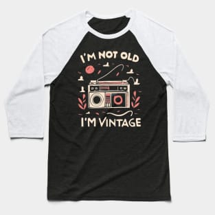 Music vintage rétro style Baseball T-Shirt